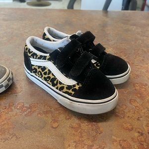 Toddler girls animal print Van’s